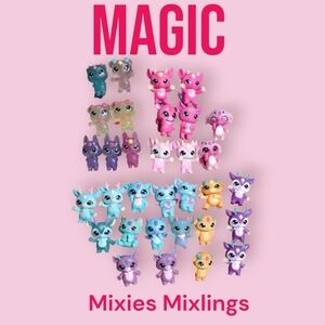 Magic Mixlings -Loose Lot 32 mixlings,7 couldrons,13 wands,2 accessories,1 plush